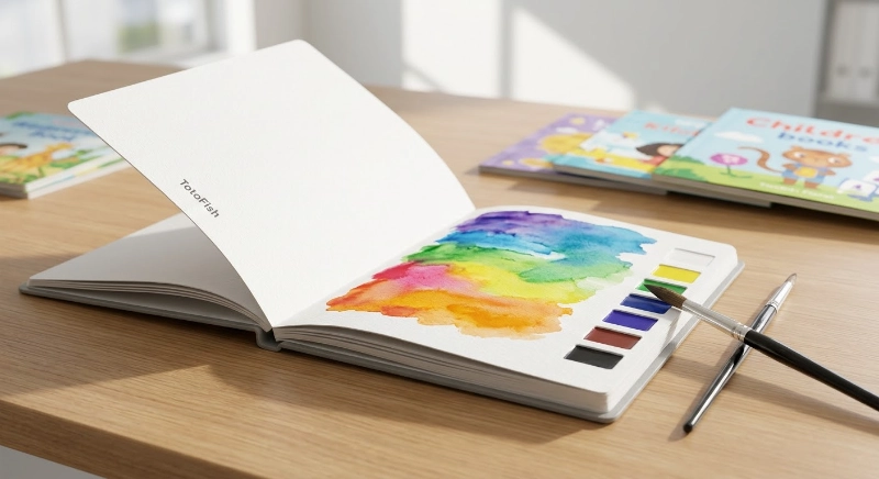 Custom watercolor coloring book manufacturer Totofish non-toxic painting pad